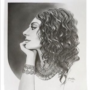 Art Print Profile Portrait